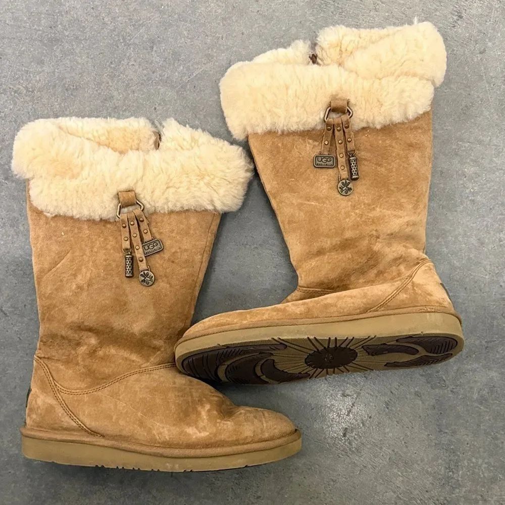 UGG rare vintage Chestnut Shearling Tall Boots